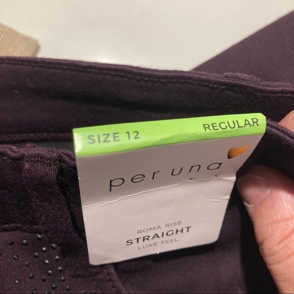 PER UNA Sz 12 Roma Rise Straight Luxe Feel Rhinestone Embellished Jeans - Picture 7 of 12